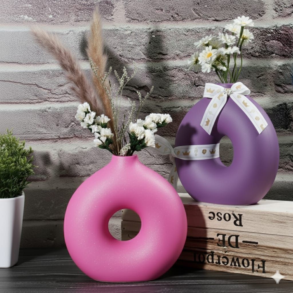 Creative Design Vase Ornaments Artistic Style, Decorations Suitable for Fireplace, Bedroom, Kitchen, and Living Room Decoration, office and theme based area