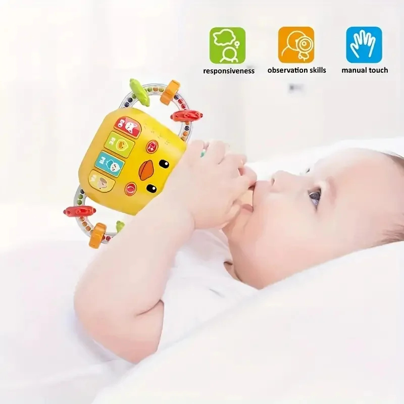 Montessori Baby Musical Feeding Bottle Toys Infant Grip