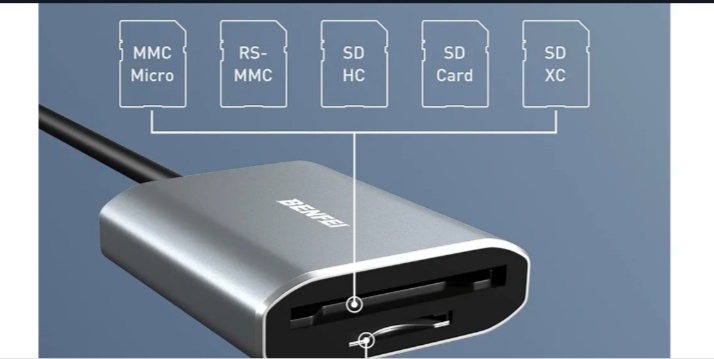Memory Card Reader BENFEI 2in1 USB-C to SD Micro SD MS CF Card Reader BENFEI  USB-C to SD/TF Card Reader offers a high-speed and compact SD/TF reader  solution for your laptop, cellphone