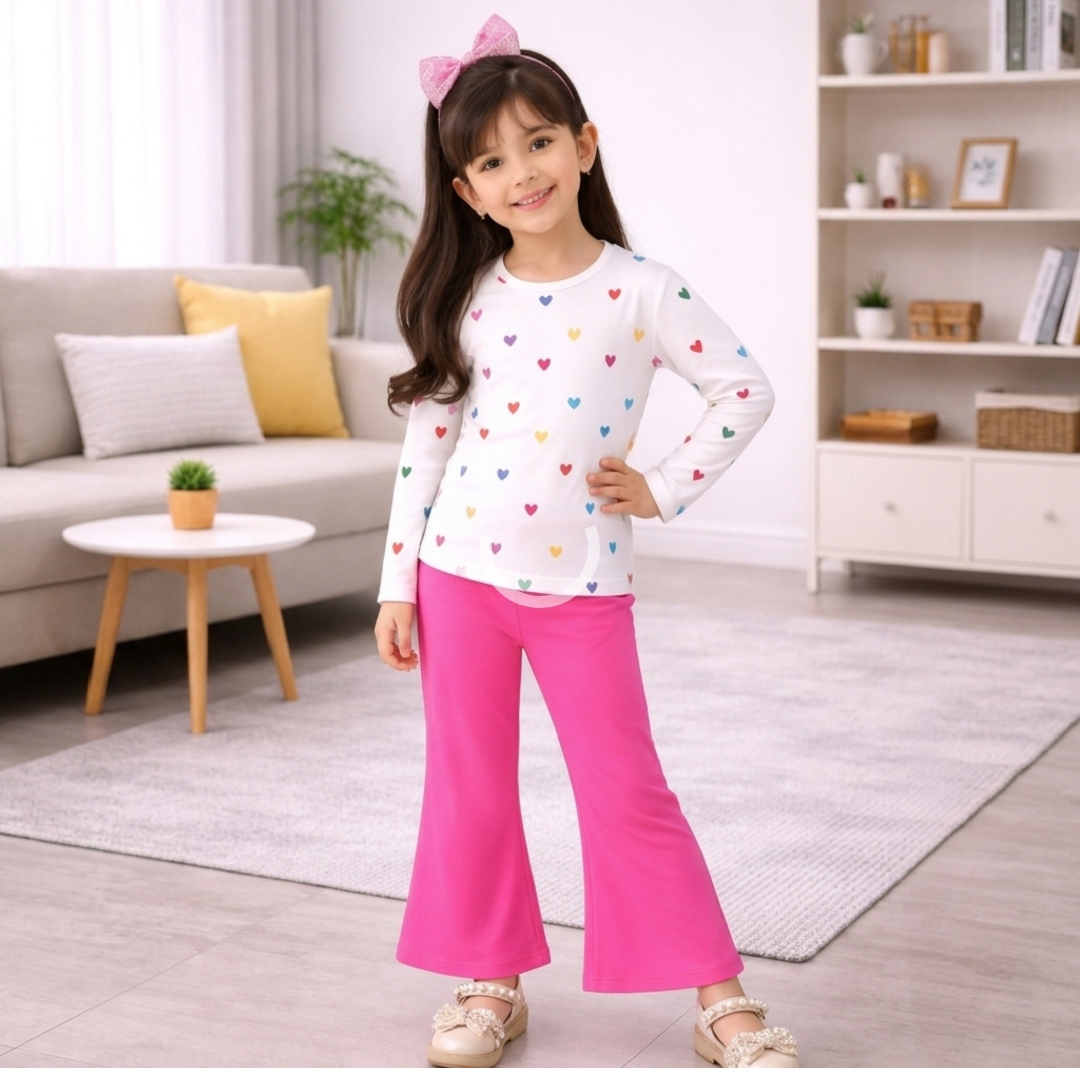 All Seasons T-shirt And Trouser For Kids Baby Girls Dresses Round Neck Full Sleeves Tee Top's Clothes Set Dresses Outfit Suit For Unisex Baby Boys Dresses Baby Girls Dresses