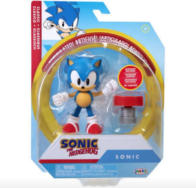 Amazing Sonic Action Figure Toy (Hard Rubber Material)