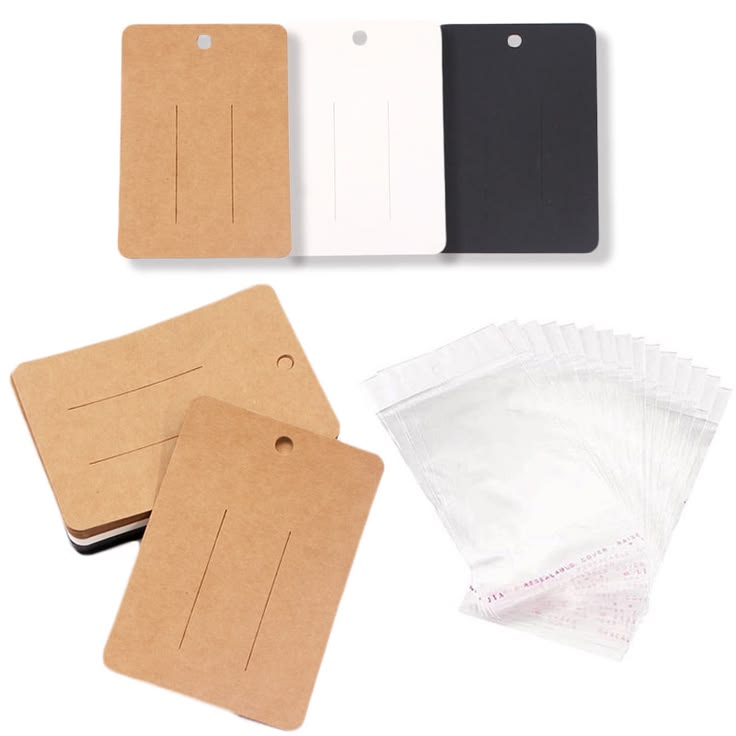 25Pc Hair Pin Card with Packing | Hair Clip Display Cards | Hair Accessories Packaging Cards