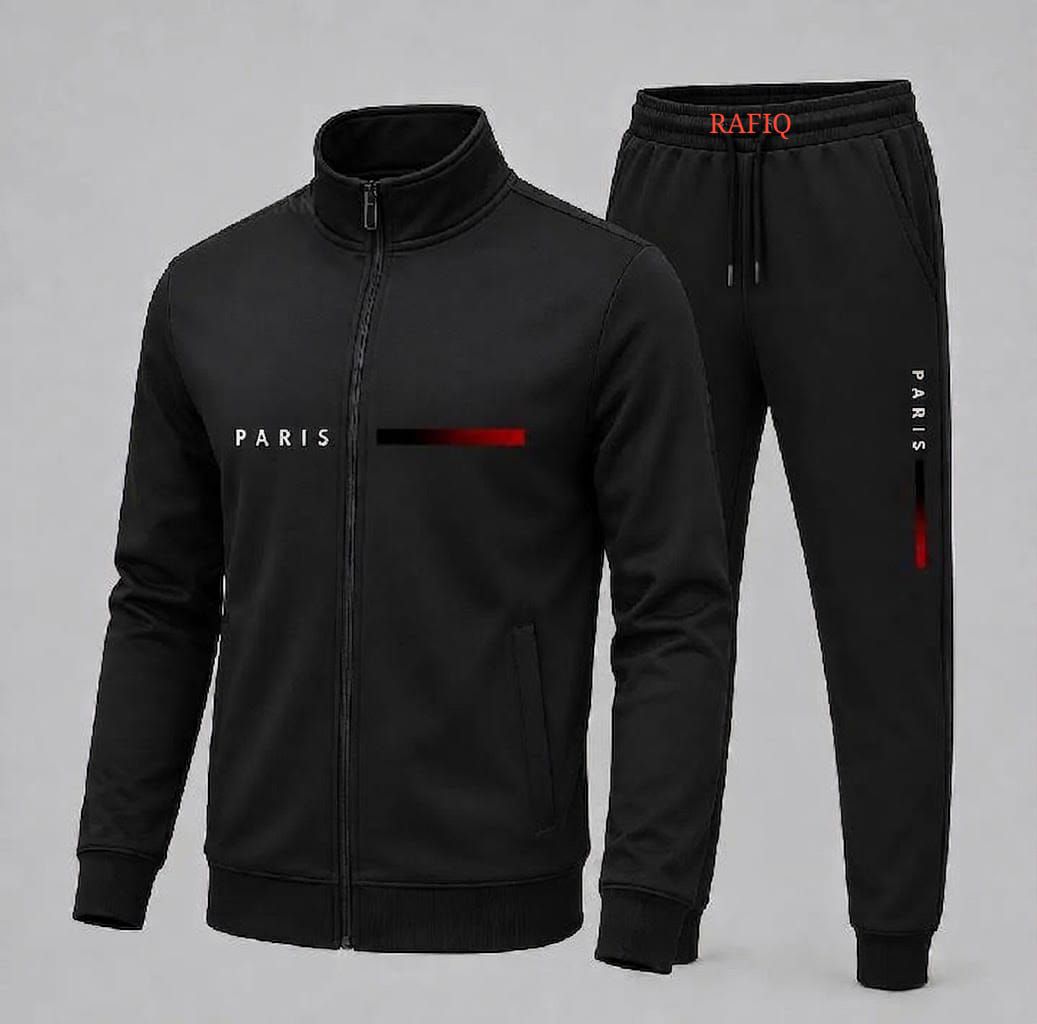 TRENDY FASHION WINTER ELLEGANT  ZIPPER TRACKSUIT PRINTED T SHIRT AND TROUSER NEW ARRIVALS  GYM SPORTS OUTDOORS CASUAL WEAR T SHIRT TRACK SUIT FOR MEN AT 3 BRO GARMENTS/WINTER ZIPPER TRACKSUIT FOR MEN/WINTER CLOTHES FOR MEN/OUTFIT FOR MEN