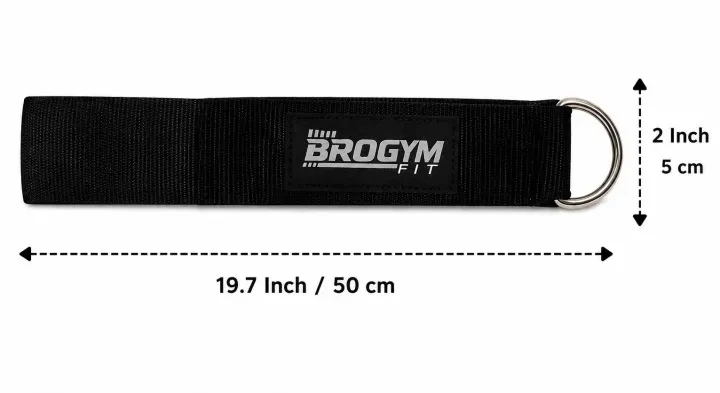 BROGYM FIT Premium Ankle Cuffs for Cable Machines – Adjustable Gym Workout Straps