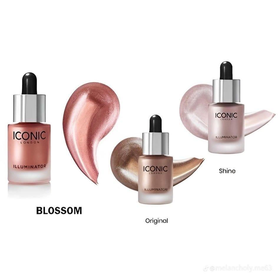 pack of 3 iconic highlighterssilver pink and golden