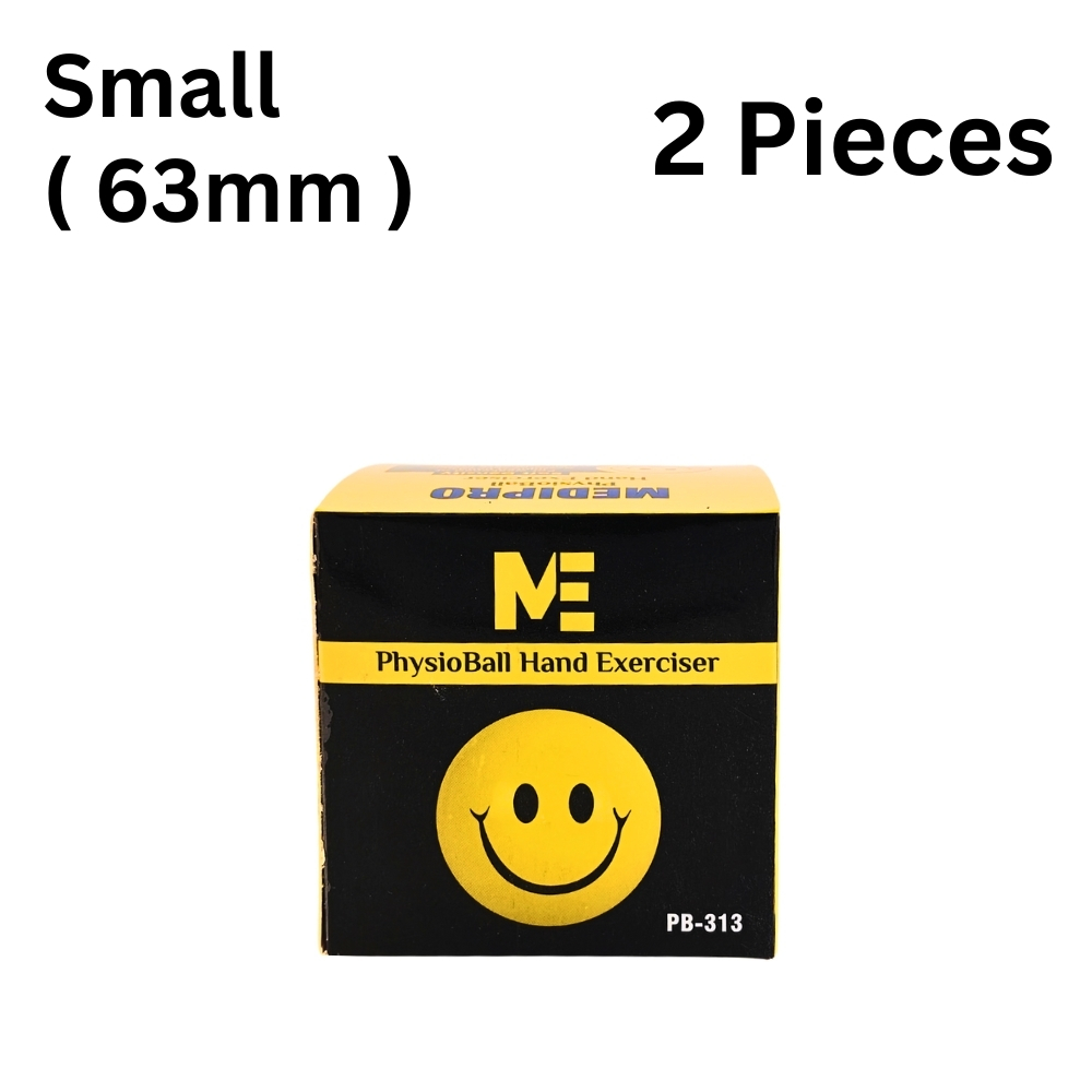 Hand Exercise Physio Ball Smiley Face Soft Grip Stress Relief Ball with Box 63mm 76mm Size 1 to 6 Pcs for Finger Training Hand Grip Strength Relaxation Dexterity Practice for Home Office Study School Educational Learning Science & Fitness Activity Medipro