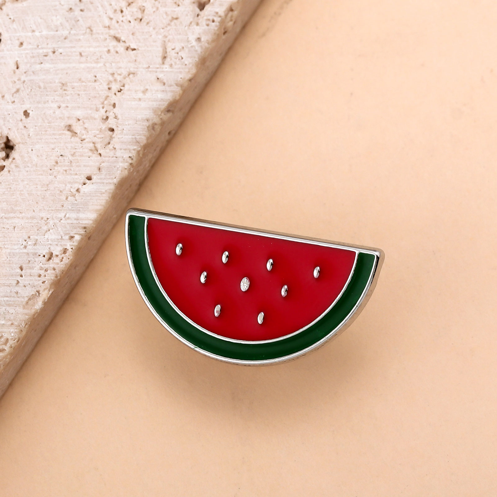 CALLARON Watermelon Enamel Pins - 2 Pack Cute Fruit Brooch For Clothing, Hats, & Decor - View #8