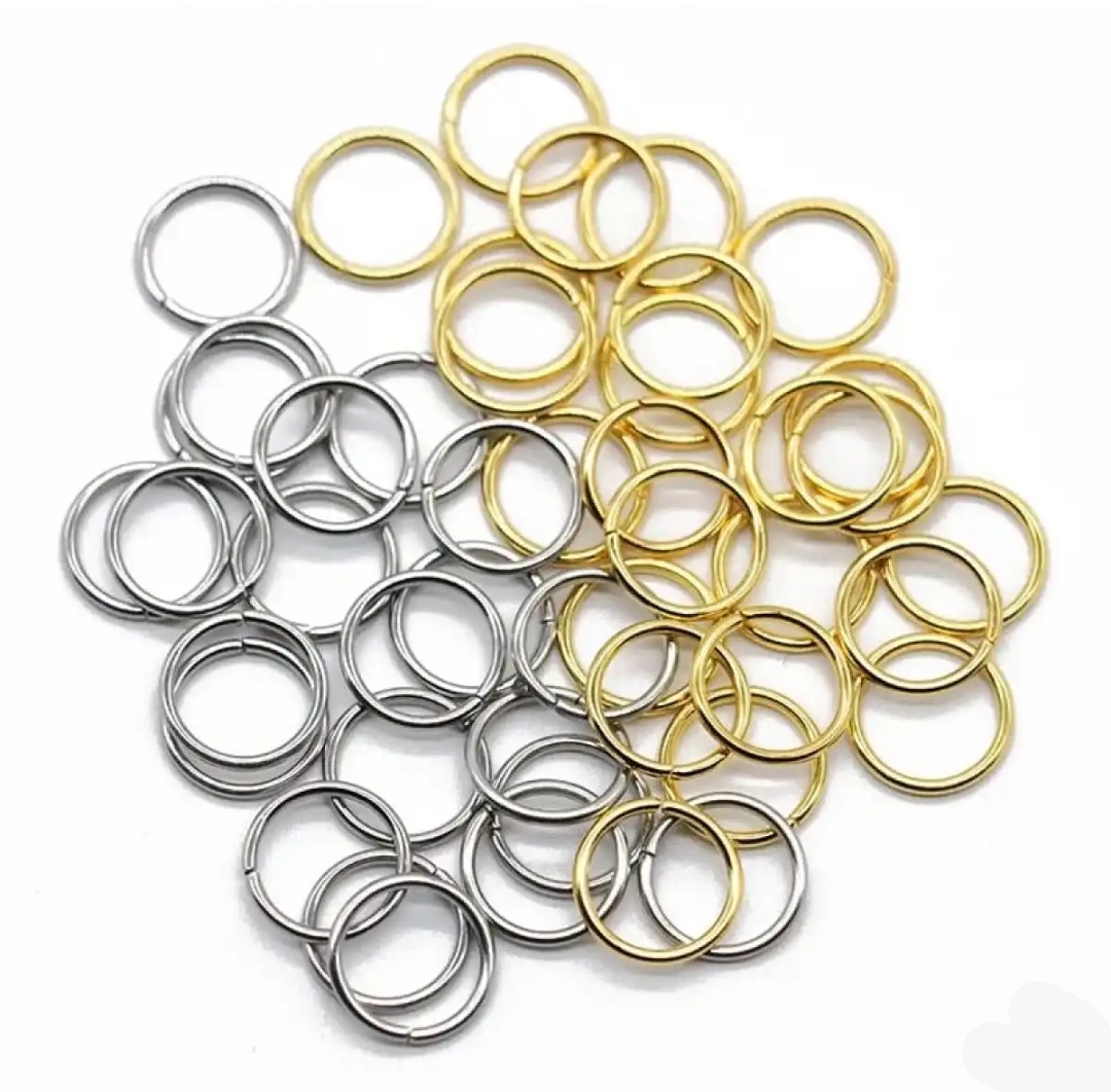 50 pcs/100 pcs 200 pcsHigh Quality Classy Fashion Silver And Gold Jump Ring Gold And Silver Tune Dye Art And Craft