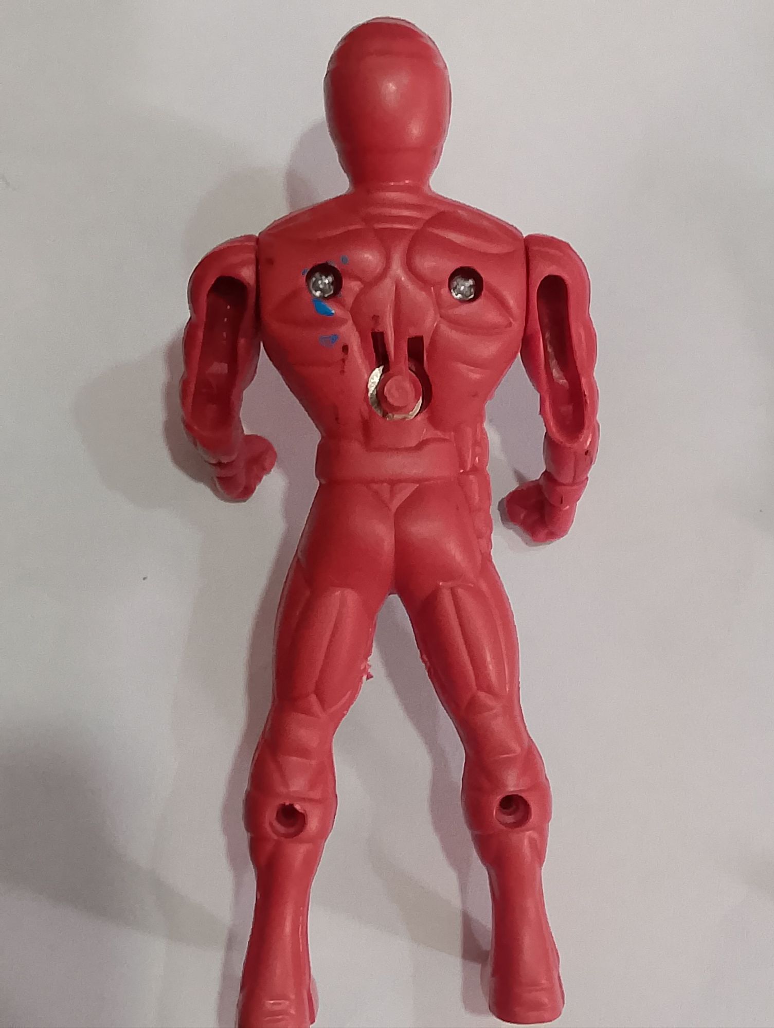 5-Inch Spiderman Action Figure Toy for Kids - Superhero Figure with Back Button LED Chest Light - Red & Blue Classic Spiderman Toy (Pack Of 1)