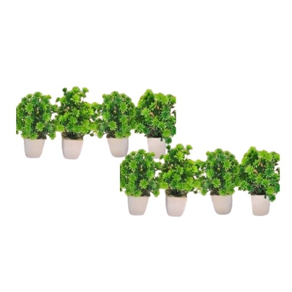 Pack of 8 Artificial Plants Mini Potted Plant Small Greenery Decor for Indoor Home Farmhouse Aesthetic Bedroom Shelf Office Desk Bathroom Decoration| artificial plants| plants pots for decoration| plants