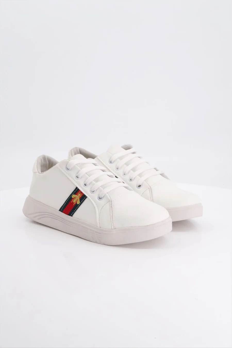 Plain White Sneakers for Girls | Stylish, Quality Party Shoes | Comfortable Fit