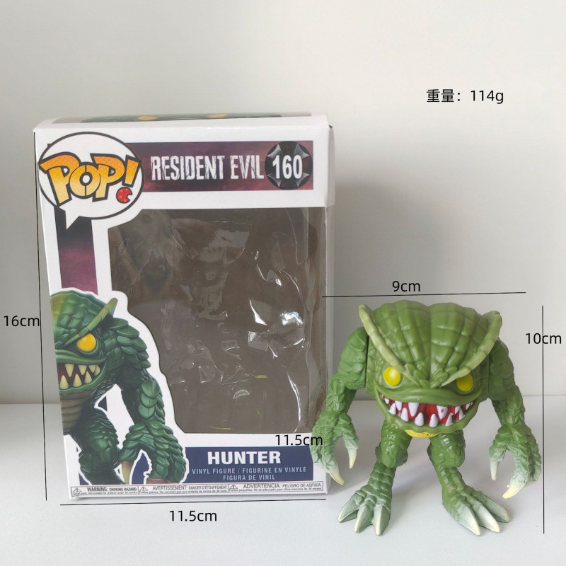 Boxed Resident Evil POP Style Figures Zombie Monster Character PVC Doll Desktop Decor Collectible Model Toy  for Gaming Fans