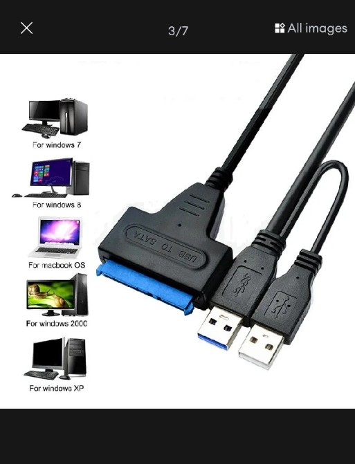 Sata to usb connector 2.5 for detecting laptop hard drive