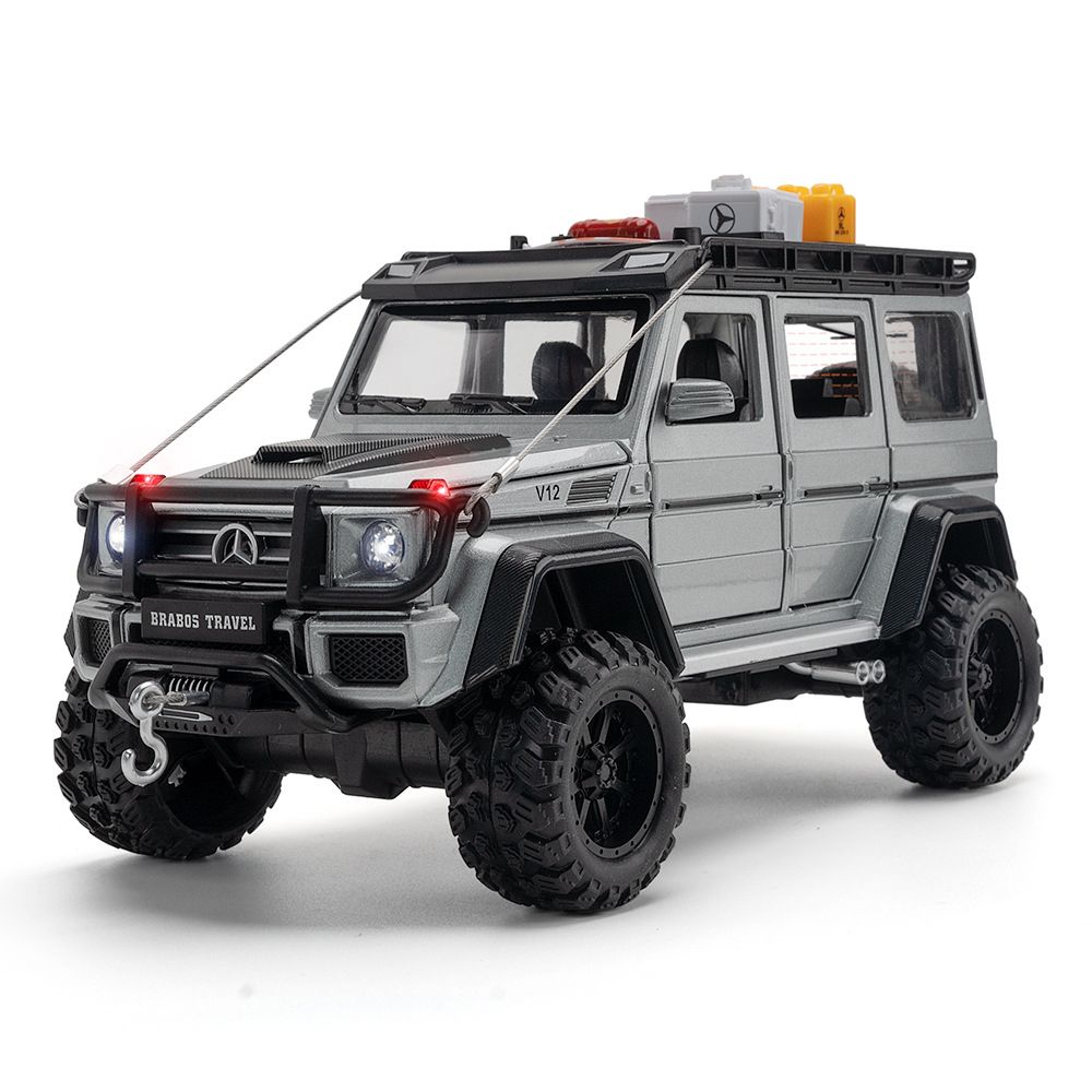 1:24 Mercedes-Benz BRABOS G550 4X4 modified alloy off-road vehicle Diecast model