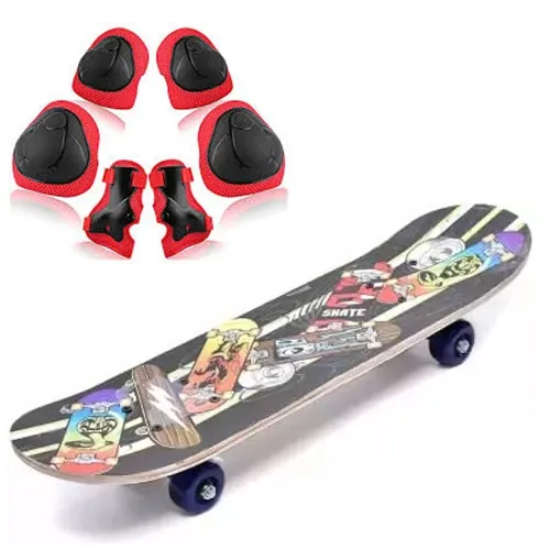 17 inch Size Skate Board With Safety Pads For Kids
