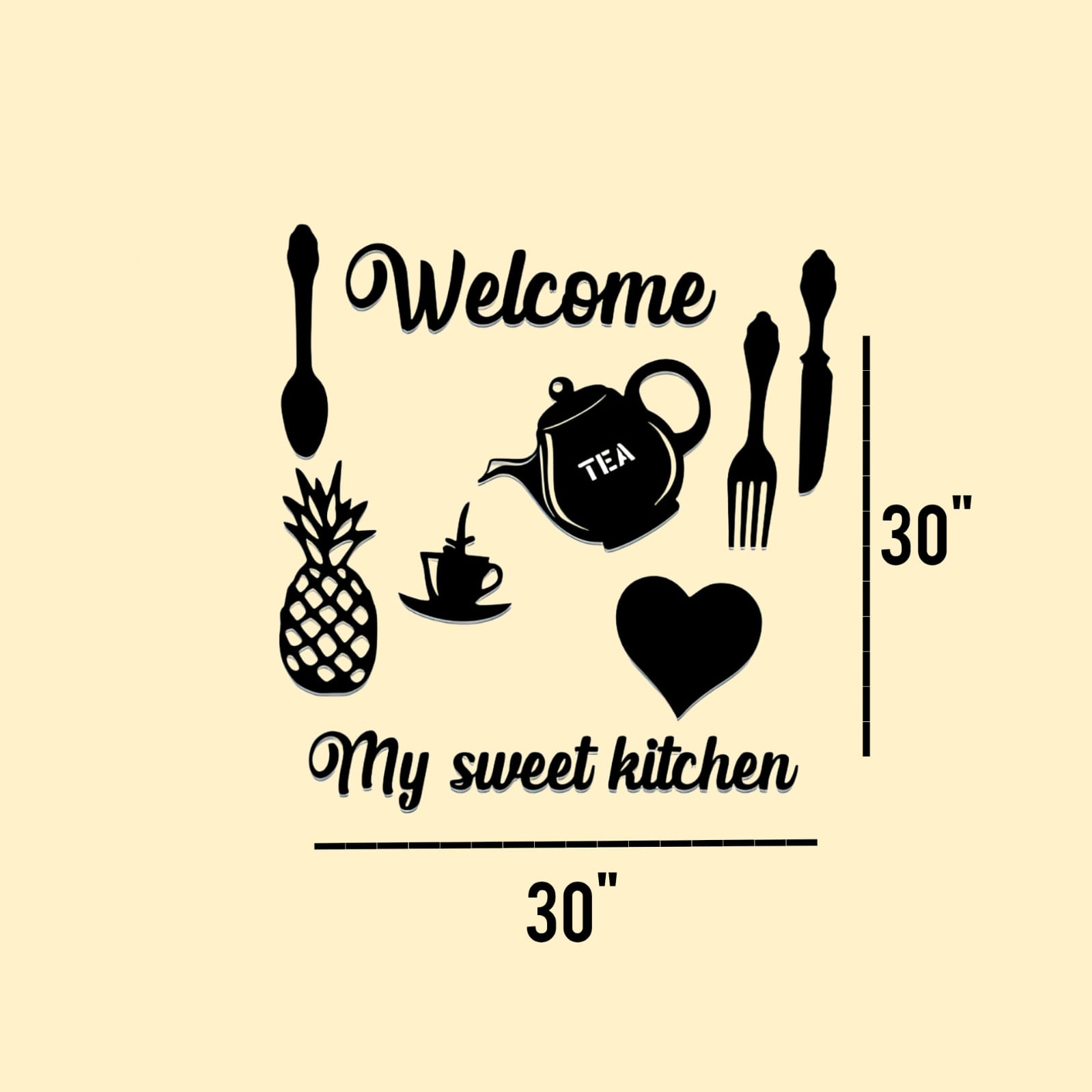 Welcome Home Kitchen Wall Sticker For Kitchen Decoration Items Home And Kitchen Decoration Items Wall Decoration Items Wall