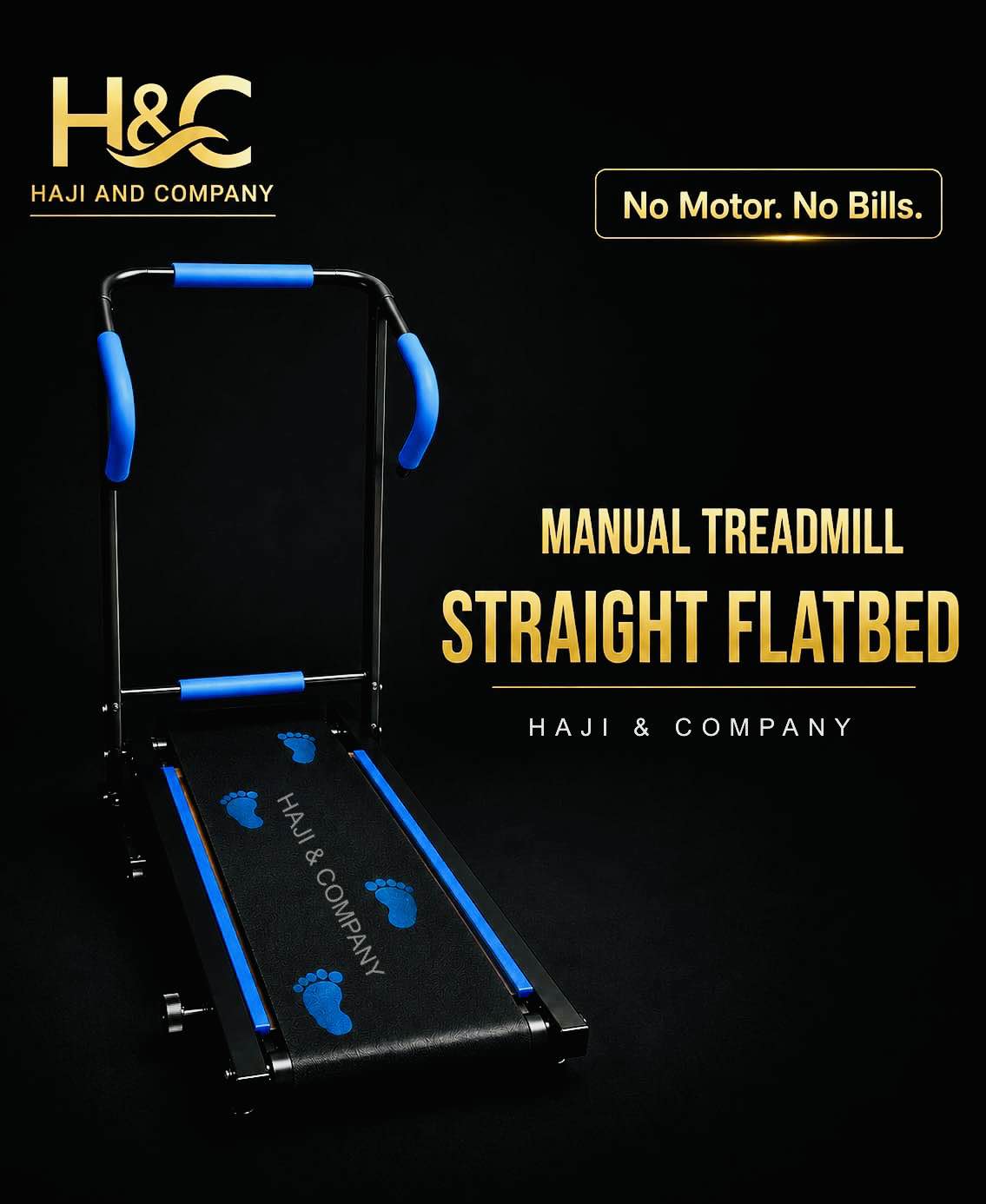Treadmill machine,Wooden Running Board (WITHOUT STEEL ROLLER),3 in 1, Foldable, best Quality