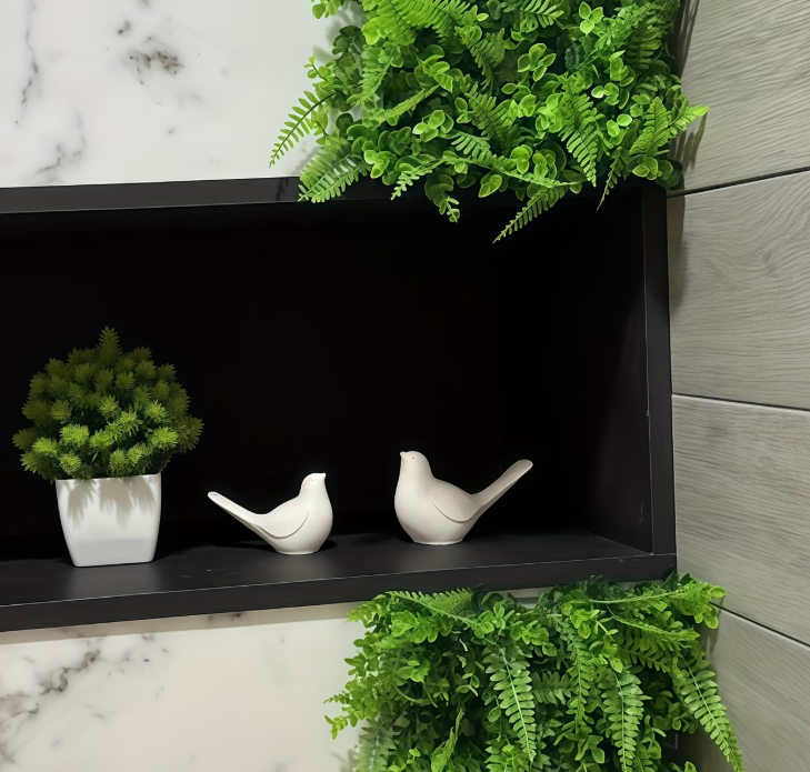Decorative Bird Figurines | Modern Minimalist Bird Ornaments | Home & Office Desk Decor | Tabletop Shelf Living Room Decoration | Black & White Bird