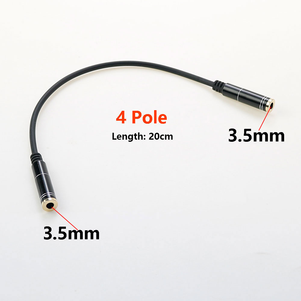 1Pcs 3.5mm Jack Female to Female For Computer Audio Cable 3.5 Headphone Extender Cord Aux Cable Headphone Extension Cable