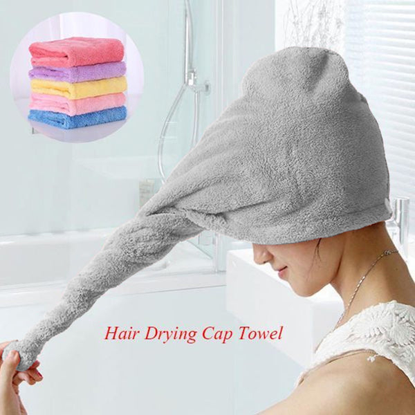 Quick Dry Bath Hair Drying Towel Head Wrap Hat Super Absorbent Shower Cap For Women And For Girls