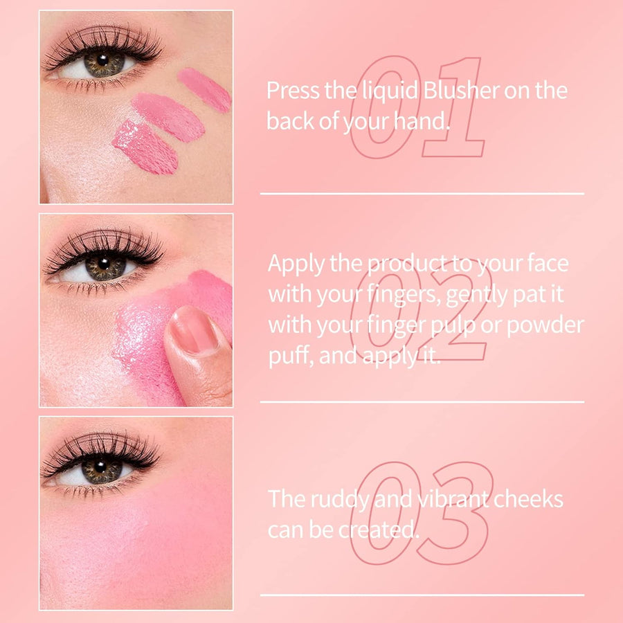 TUZ Multi-Functional Blush Stick: 3-in-1 Makeup Essential
Liquid Blush, Eyeshadow, and Lip Color: All-in-One Product