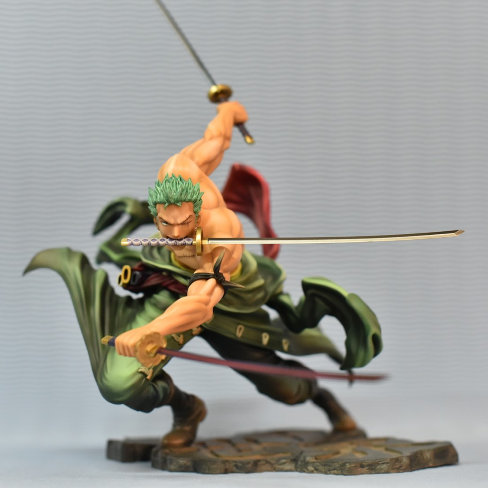 One Piece 10CM Figure Toys Anime GK Roronoa Zoro Three-blade Sa-maximum PVC Action Collection Figurine Model Dolls  Kids