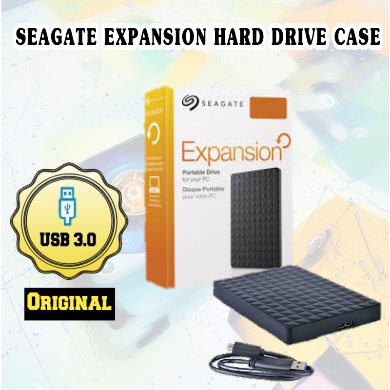 Seagate Expansion External Portable hard drive case 3.0 for laptop desktop and mobile
