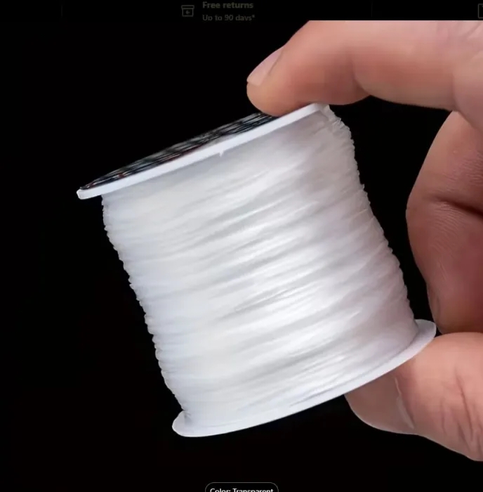 Transparent Elastic Thread for Bracelets | Stretchable String for Beads & Jewelry Making