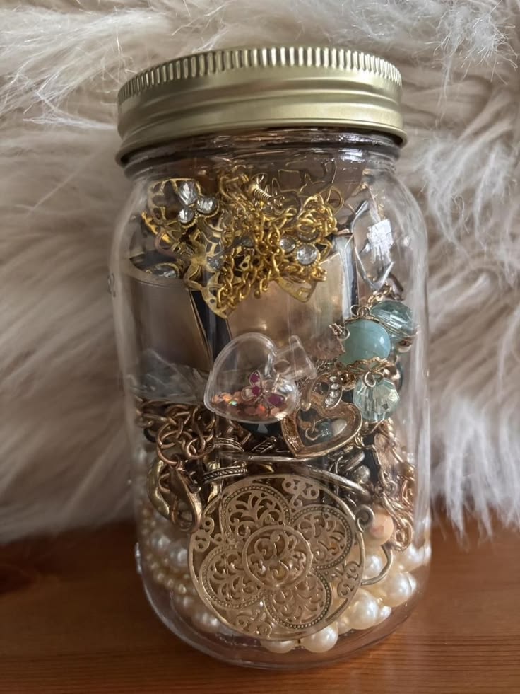 mystery jwellery jar all type of jwellery mystery jar for gift glass jar having jwellery keychain mobile charms watches nails  random jwellery jars
