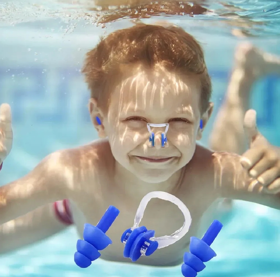 Swimming nose ear plugs set