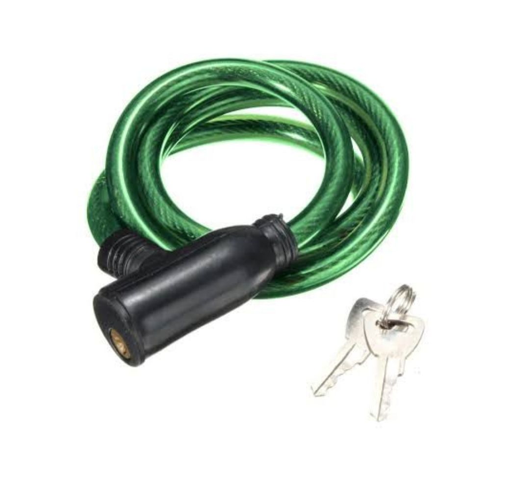 Bike.Cycle Safety Anti-Theft Steel Wire Lock Portable Security Lock With 2 Keys Cycle Lock