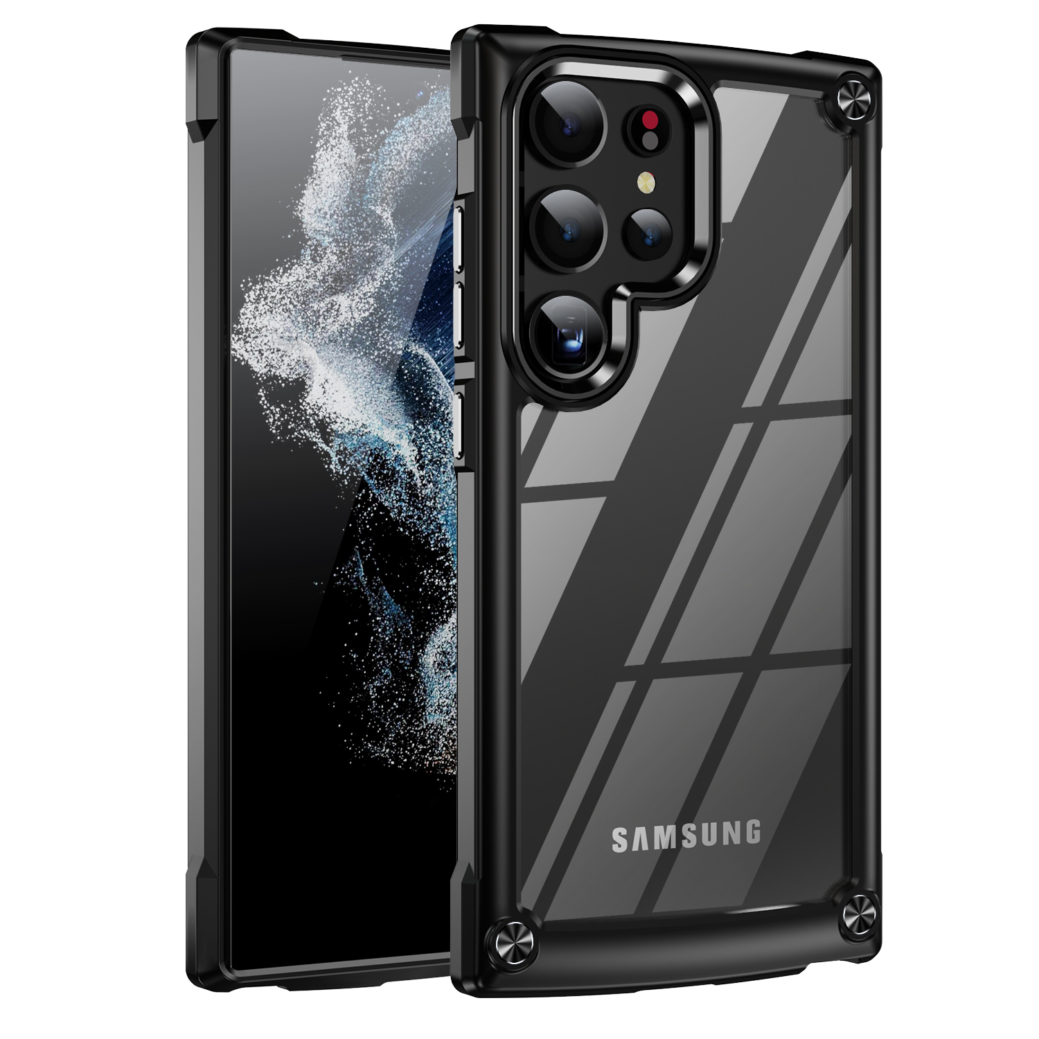 Rugged Heavy Duty Bumper Case For  S25 S24 S23 S22 S21 Plus Ultra A54 A34 A14 A15 5G Hybrid Shockproof Armor Clear Cover