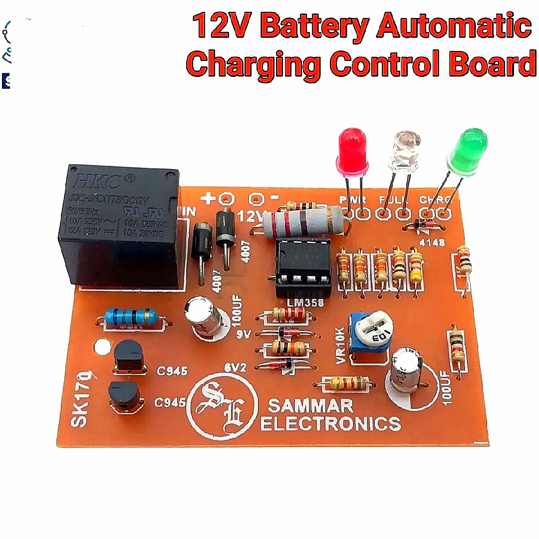 3 Led 12v battery charger protection circuit SK170