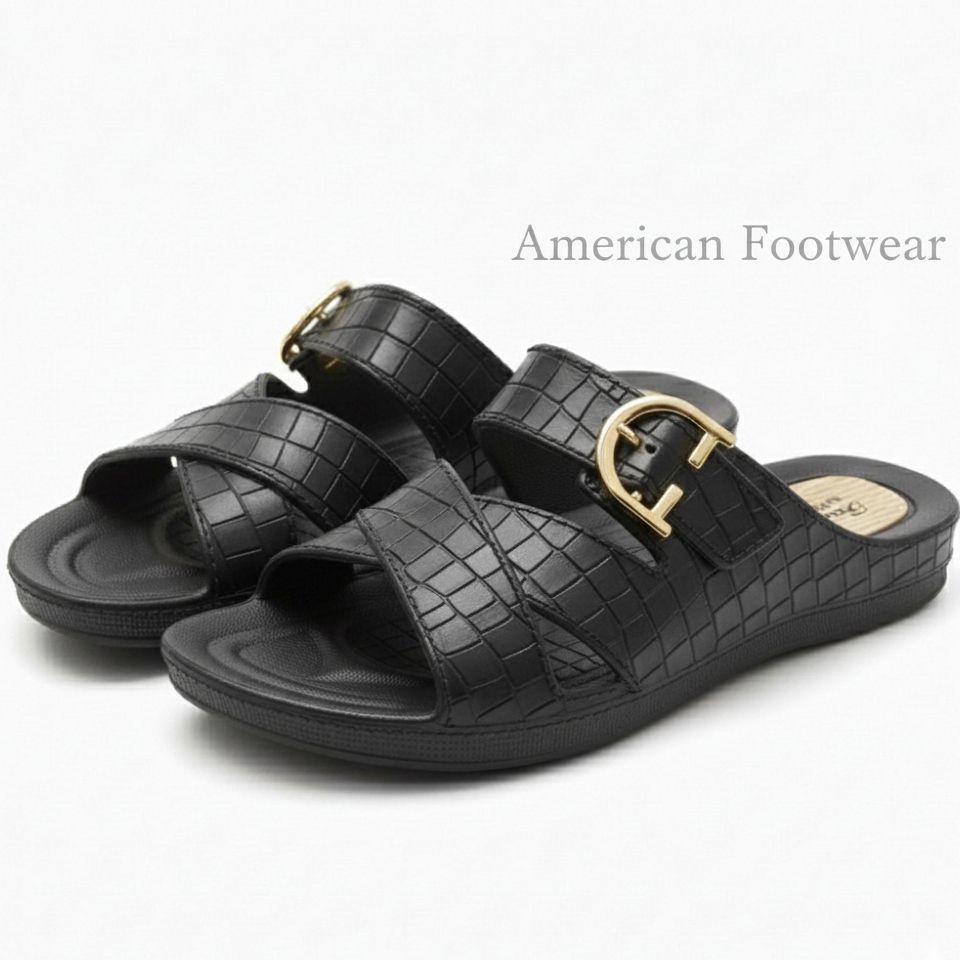 Women Slippers Ladies Buckle Flip Flops Soft Lightweight Durable Casual House Slides Summer Indoor Outdoor