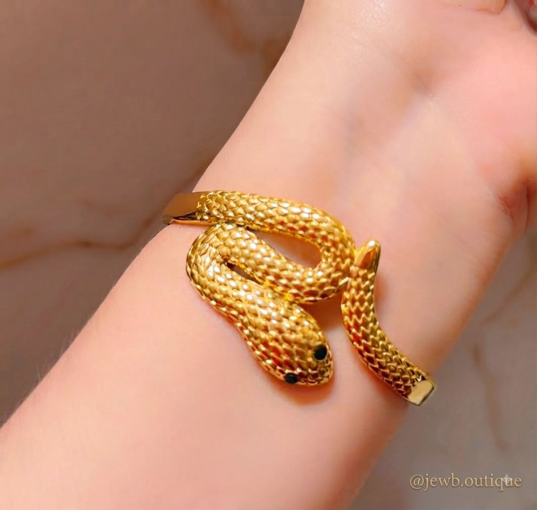 Stainless steel Luxury snake Handcuff bracelet