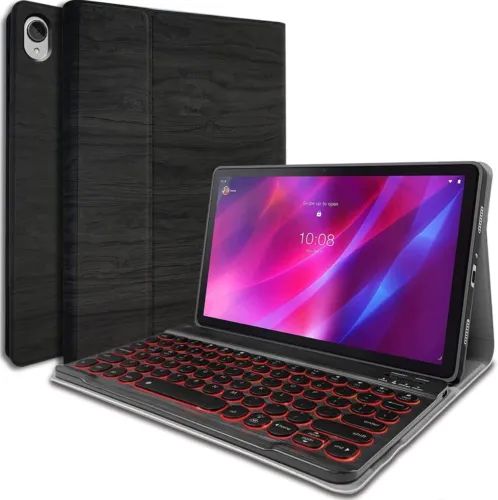 Backlit Keyboard Case for Lenovo Tab P11 / P11 Plus 11" (2021 Release, Model TB-J606F / TB-J606L) 11-inch, Magnetically Detachable Bluetooth Keyboard for Lenovo P11 / P11 Plus, Black