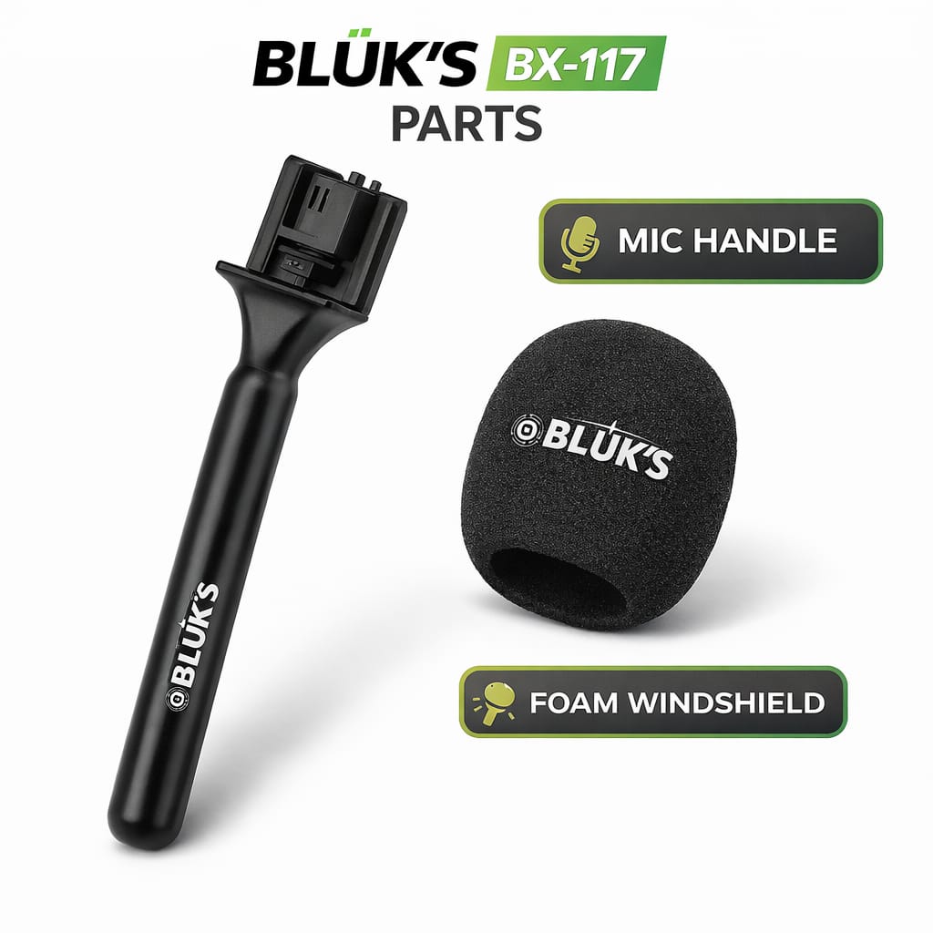 WKSHOP BLUK’S BX-117 Lavalier Microphone Handle Accessories | Professional Mic Handle for Lavalier & Clip Microphones | Noise Reduction Grip | Durable Lightweight Design | Ideal for Vlogging, Interviews, YouTube, TikTok, Podcasting & Content Creation