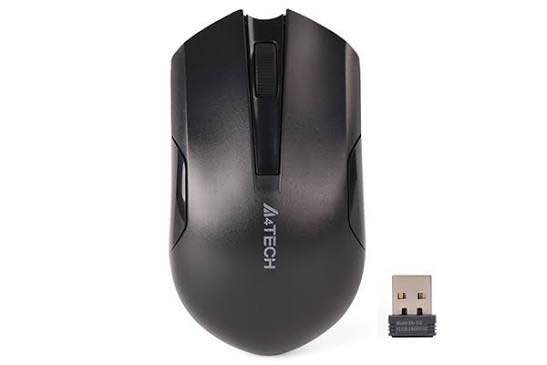 A4Tech G3-200NS Wireless Mouse | 2.4GHz | 1200 DPI | Silent Click | Nano USB Receiver | Long Battery Life | PC & Mac