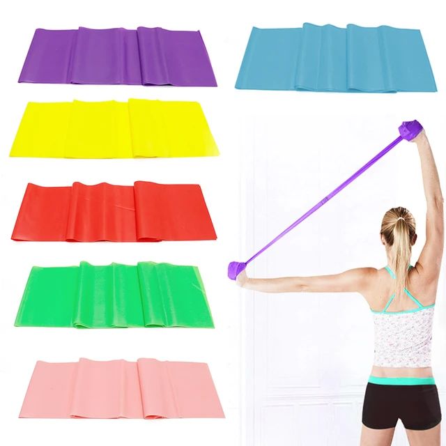 1 pc Yoga Tape Stretching Rubber For Foot Bands Pilates Expander Fitness Elastic Band Sports Training Resistance Belts Gymnastics Gum