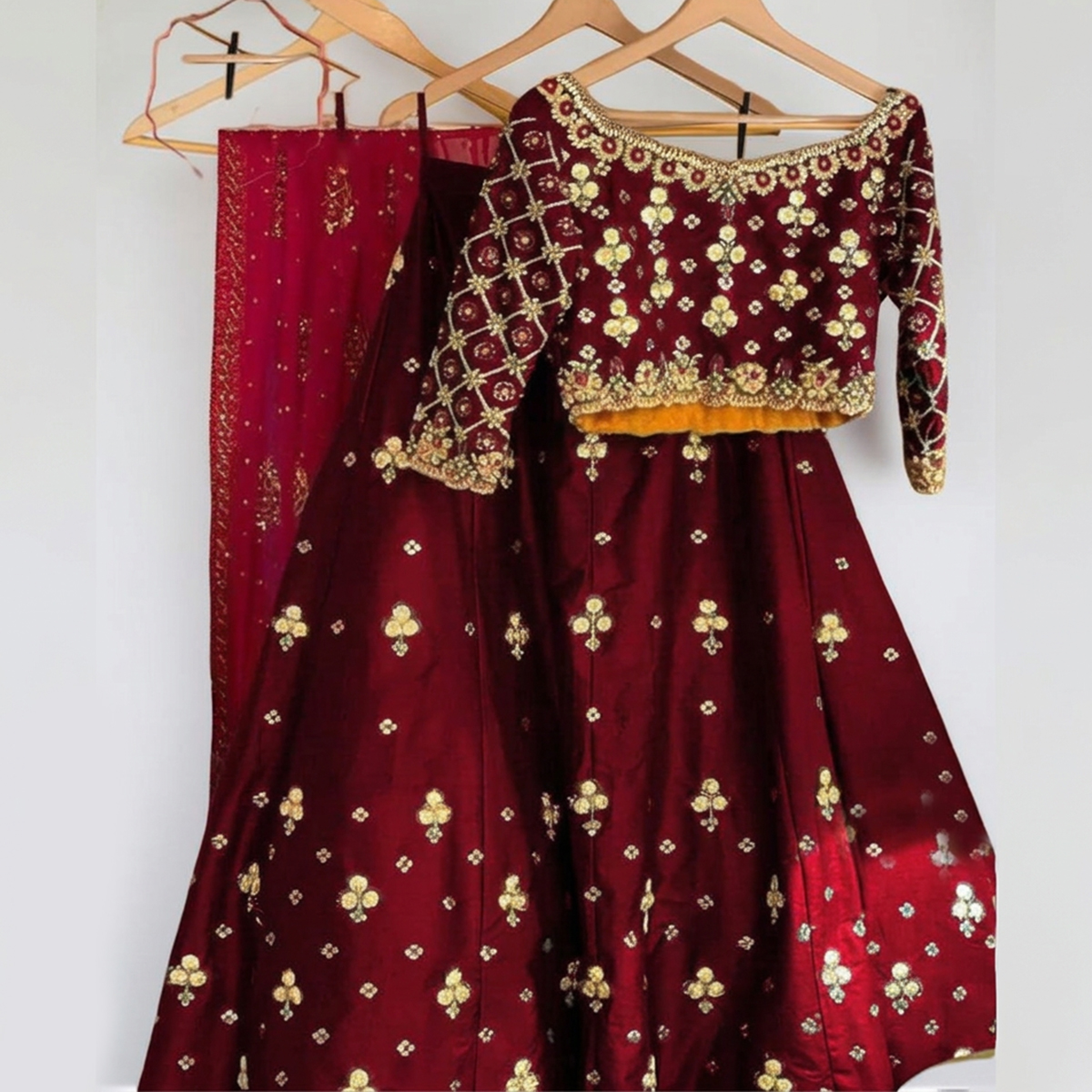 Dealistaan Stitched 2Pcs Stitched Lehenga Choli for Women | Embroidered Skirt & Shirt | Eid & Wedding Collection 2026