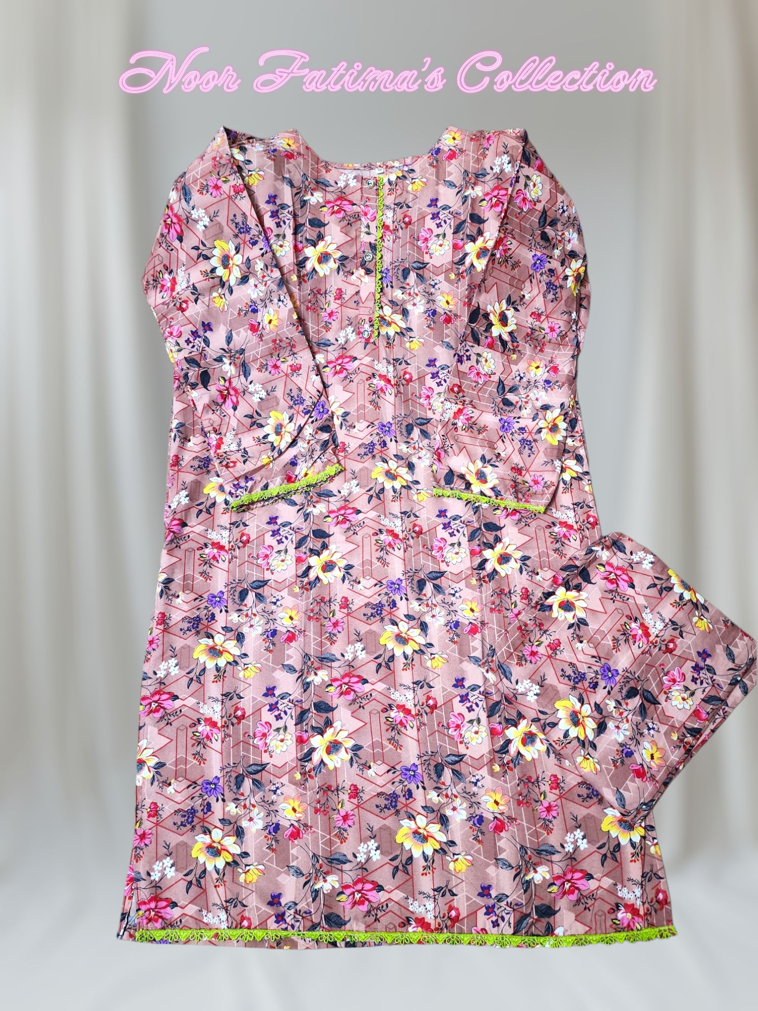 Noor Fatima's Collection Stitched Girls & Women Dress Cotton Casual Summer Wear Stylish Comfortable Outfit