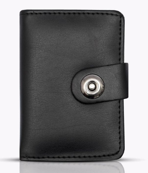 Genuine Leather Slim Bifold Wallet for Men - 5-Card Holder with Magnetic Closure