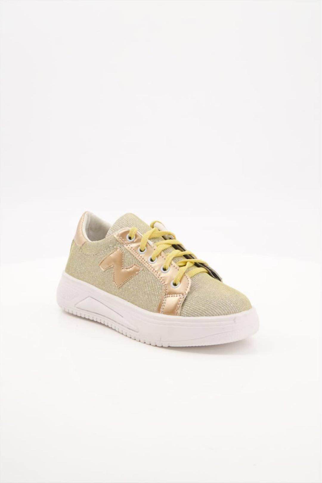 Pink Fashionable Glitter Sneakers for Womens