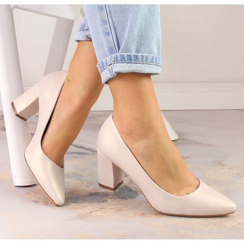 European Fashion Classic Women Multicolor Low Heel Pumps & Court Shoes - Fashion Business Dress Shoes Oxfords Women Block Heel Pumps & Coat Shoes Model PB414