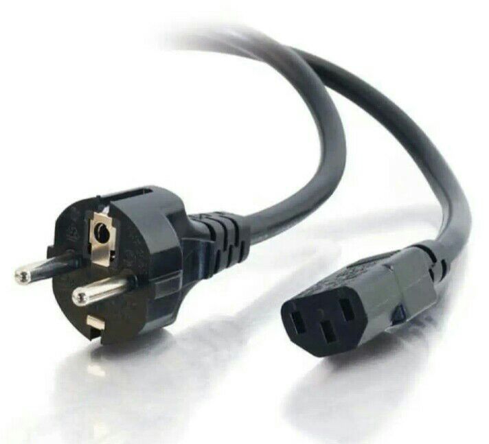 100% BEST QUALITY POWER  CABLE FOR PC AND PRINTER l 1.5 METER LENGTH l BLACK COLOR
