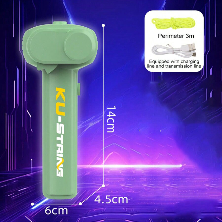 Glowing Rope Launcher Toy, A Flying Rope Loop in the Air, Brings Endless Tricks and Fun, Suitable for Outdoor Festival Party Int