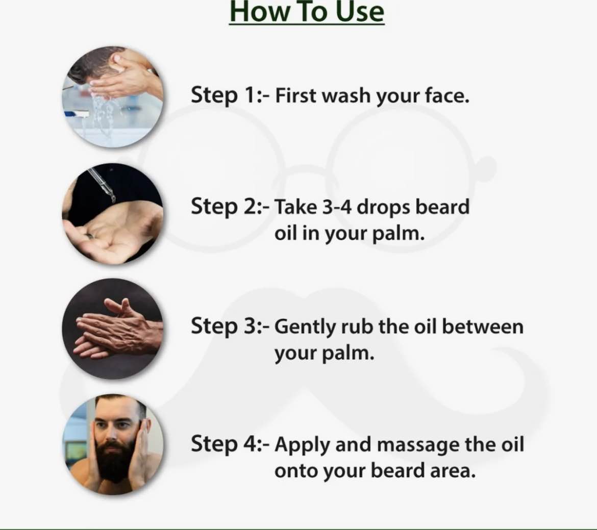 Dr. Alies Professional Beard Growth Oil – 100% Natural Formula for a Thicker & Fuller Beard