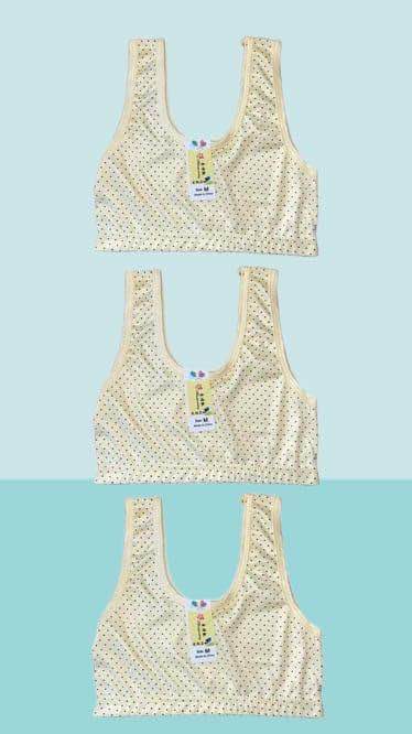 Girls blouse jersi stuff printed pack of 3
