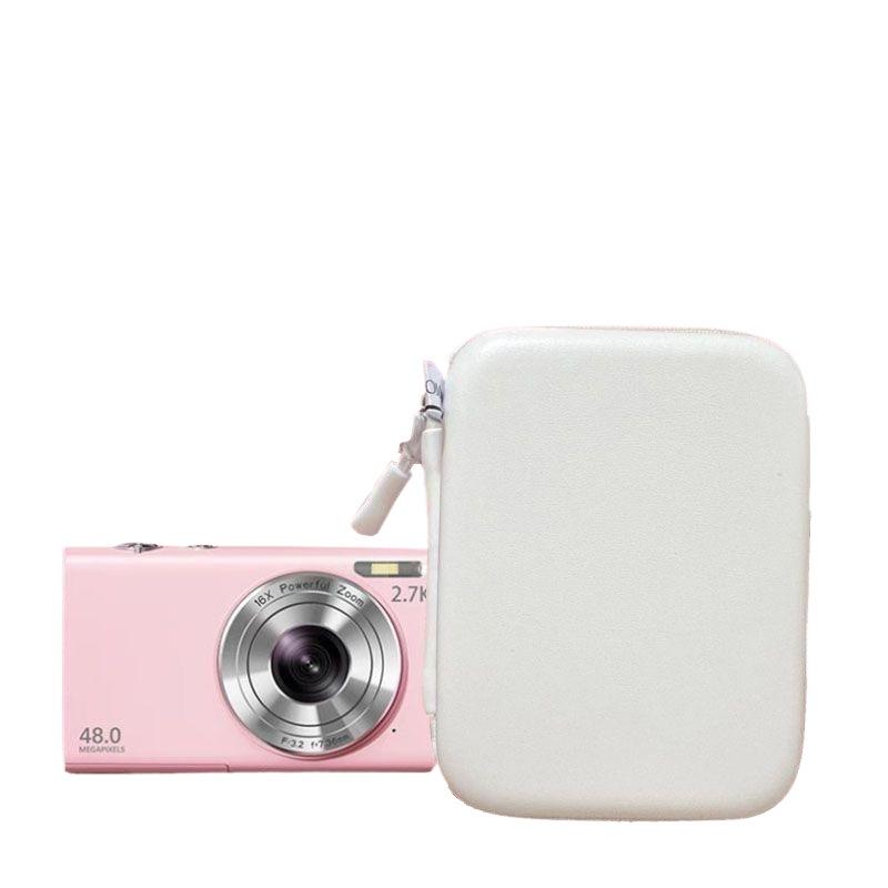 1PC Mini CCD Camera Protective Case with Travel Cover Mesh Pocket, Digital Camera Bag Store Cards & Accessories