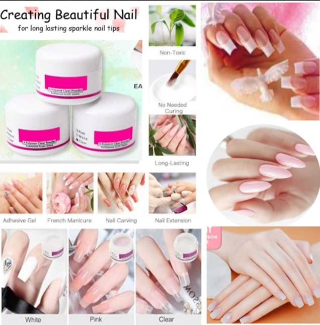Acrylic Powder Acrylic Nail Powder 30g Professional Polymer for French Nail Manicure Extension Nail Carving